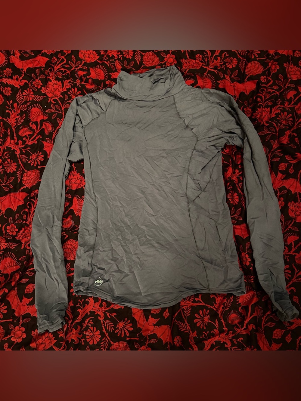 Super soft light gray Eastern Mountain Sports thermal layering jacket